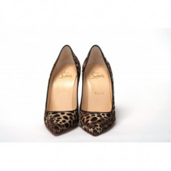 Tacco in cavallino Kate 100 leopardato multi/nero - EU36/US5.5
