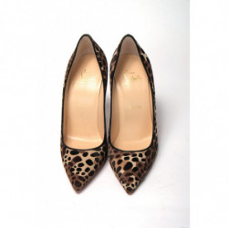 Tacco in cavallino Kate 100 leopardato multi/nero - EU36/US5.5