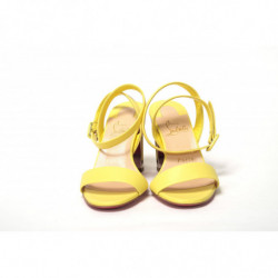 Sandalo Tournikouna 55 in Nappa Citronnade/Nichel - EU36/US5.5