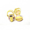 Sandalo Tournikouna 55 in Nappa Citronnade/Nichel - EU35/US4.5