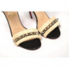 Tacco Poupedou 100 Vitello Nero/Savane Nero/Naturale - EU38/US7.5