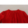 Abito al ginocchio a trapezio in seta rossa - IT38 - XS