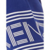 T-shirt viola in cotone con logo a contrasto sulle maniche - XXS