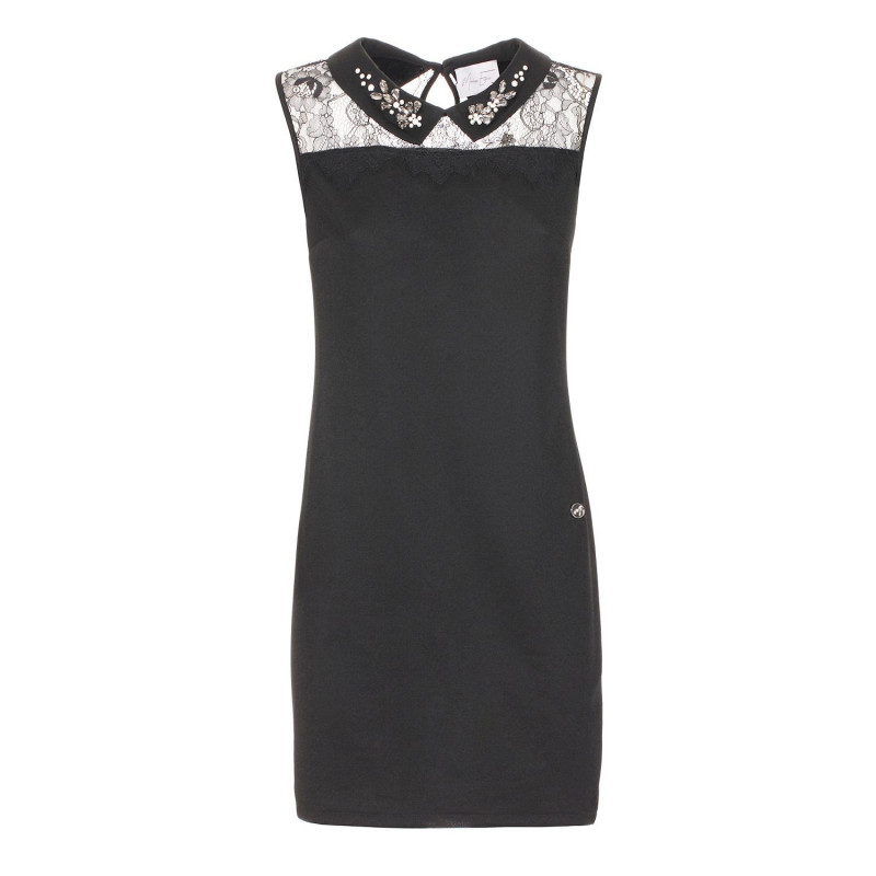 Abito in poliestere nero - S