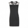 Abito in poliestere nero - S