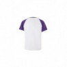 T-shirt bianca in cotone con stampa frontale - S