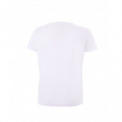 T-shirt in cotone bianco con stampa Wave blu - XS