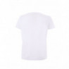 T-shirt in cotone bianco con stampa Wave blu - XS