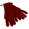 Guanti da uomo con guanti in maglia di cashmere rosso al 100%. - 9-M