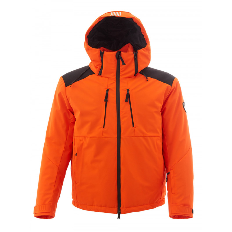 Giacca invernale arancione con gilet senza maniche rimovibile - M