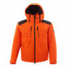 Giacca invernale arancione con gilet senza maniche rimovibile - M