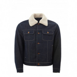Giacca trapuntata in denim...