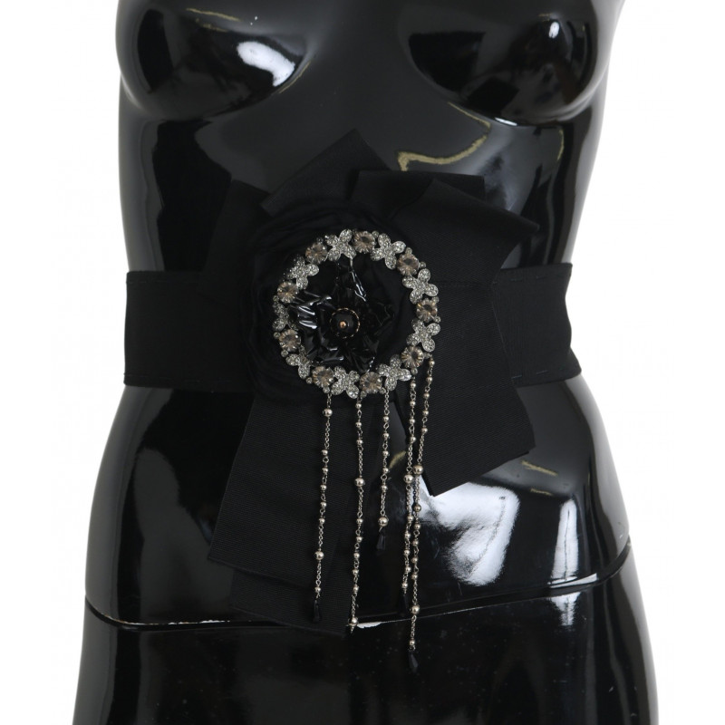 Cintura Wai SATORIA con spilla in cristallo nero - IT38 - S