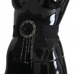 Cintura Wai SATORIA con spilla in cristallo nero - IT38 - S