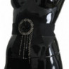 Cintura Wai SATORIA con spilla in cristallo nero - IT42-M