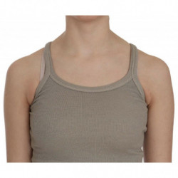 Camicetta senza maniche beige con spalline sottili - IT42-M