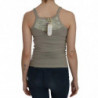 Camicetta senza maniche beige con spalline sottili - IT46-XL