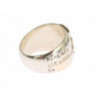 Anello da donna argento sterling 925 croce argento - EU50 - US5