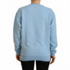 Maglione a maniche lunghe stampato con logo azzurro - IT38-XS