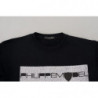 Maglione pullover a maniche lunghe stampato nero - IT38-XS
