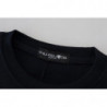 Maglione pullover a maniche lunghe stampato nero - IT38-XS