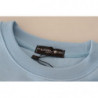 Maglione a maniche lunghe stampato con logo azzurro - IT38-XS
