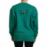 Maglione pullover a maniche lunghe stampato verde - IT38-XS