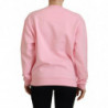 Maglione pullover a maniche lunghe stampato rosa - IT44-L