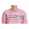Maglione pullover a maniche lunghe stampato rosa - IT44-L
