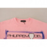 Maglione pullover a maniche lunghe stampato rosa - IT44-L