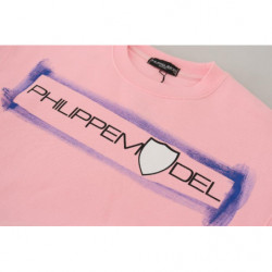 Maglione pullover a maniche lunghe stampato rosa - IT44-L