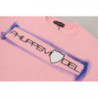 Maglione pullover a maniche lunghe stampato rosa - IT44-L