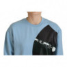 Maglione a maniche lunghe stampato con logo azzurro - IT40-S