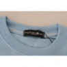 Maglione a maniche lunghe stampato con logo azzurro - IT40-S