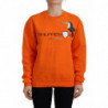 Maglione pullover a maniche lunghe stampato arancione - IT38-XS