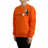Maglione pullover a maniche lunghe stampato arancione - IT38-XS