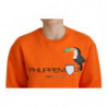 Maglione pullover a maniche lunghe stampato arancione - IT38-XS