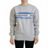 Maglione pullover a maniche lunghe stampato grigio - IT40-S