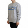 Maglione pullover a maniche lunghe stampato grigio - IT40-S