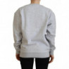 Maglione pullover a maniche lunghe stampato grigio - IT40-S