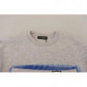 Maglione pullover a maniche lunghe stampato grigio - IT40-S
