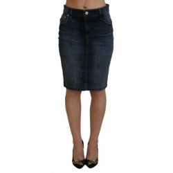 Gonna in denim a taglio...