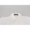 Top formale a maniche lunghe con colletto in cotone bianco - IT44-L