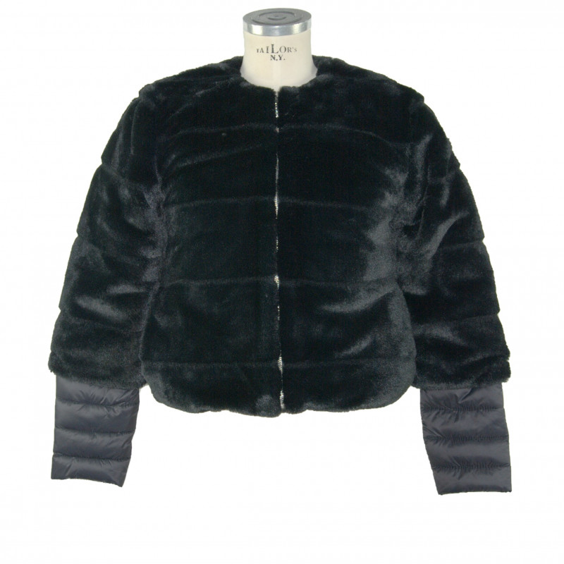 Giacche e cappotto in poliestere nero - L