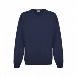 Maglione in cashmere blu - XXL