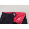 Jeans denim casual da donna slim fit a vita bassa neri - W26