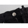 Jeans casual denim da donna slim fit vita bassa cotone nero - W26