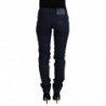 Jeans casual denim da donna slim fit vita bassa cotone blu - W26