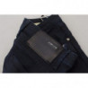 Jeans casual denim da donna slim fit vita bassa cotone blu - W26