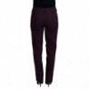 Pantaloni affusolati da donna a vita media in cotone viola - IT48 - XL